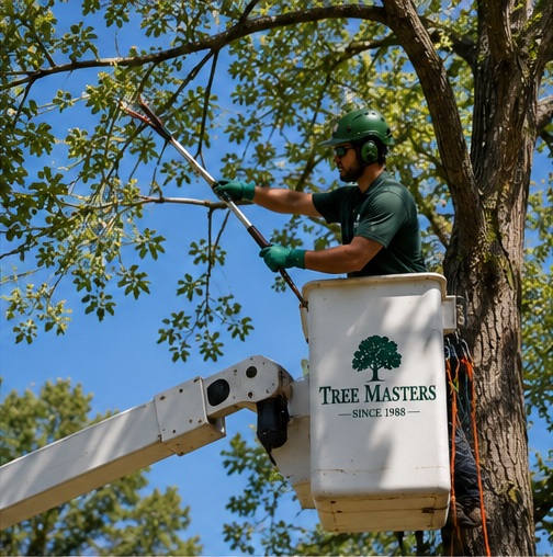 Professional tree trimming in Justin Texas